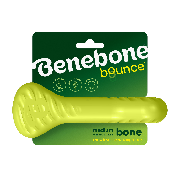 1ea Benebone Bounce  Rubber Bone Medium - Toys